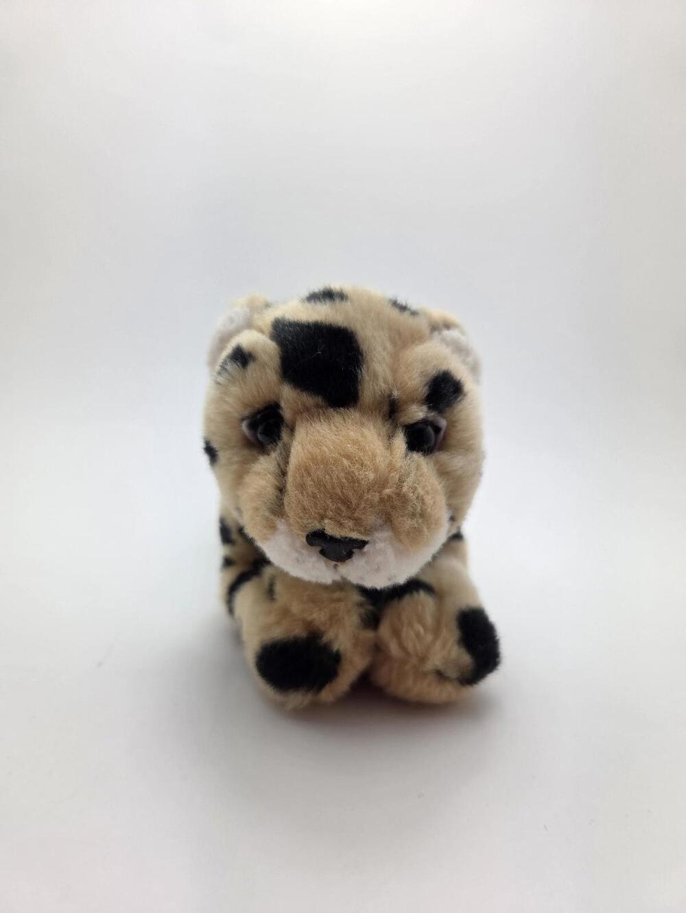 Gund Vintage Telus Laying Down Spotted Leopard Plush, Vintage! (6 inch)